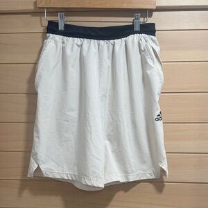 Adidas Men's Cream Athletic Shorts